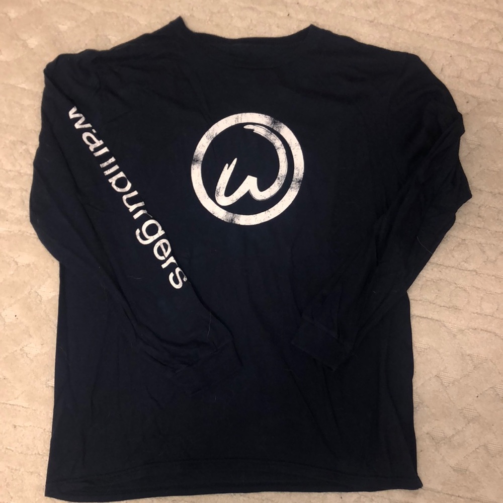 Wahl Long Sleeve Tee in Navy with White Logo